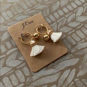 J. Crew Tassel-and-bead earrings